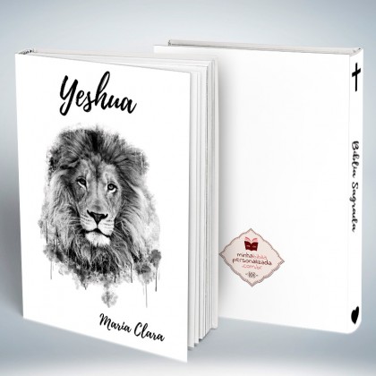 Bíblia Personalizada Yeshua Lion White